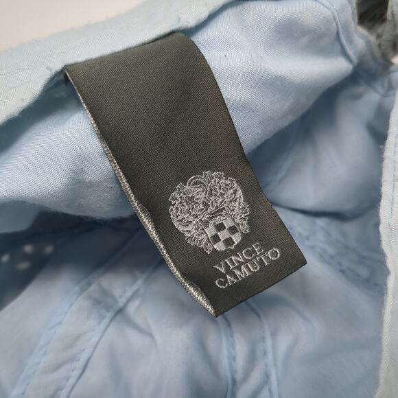 Vince Camuto Tie Back Hat Blue One Size Eyelet Casual Outdoor - Picture 9 of 10